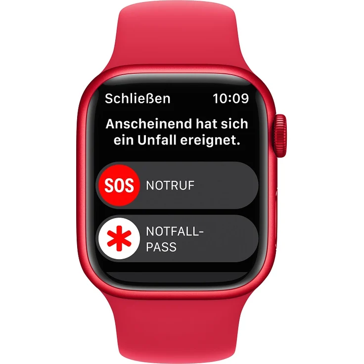 Apple Watch Series 8 Smartwatch GPS, 41mm, Aluminiumgehäuse (PRODUCT)RED, Sportarmband (PRODUCT)RED (MNP73FD/A) – Bild 6