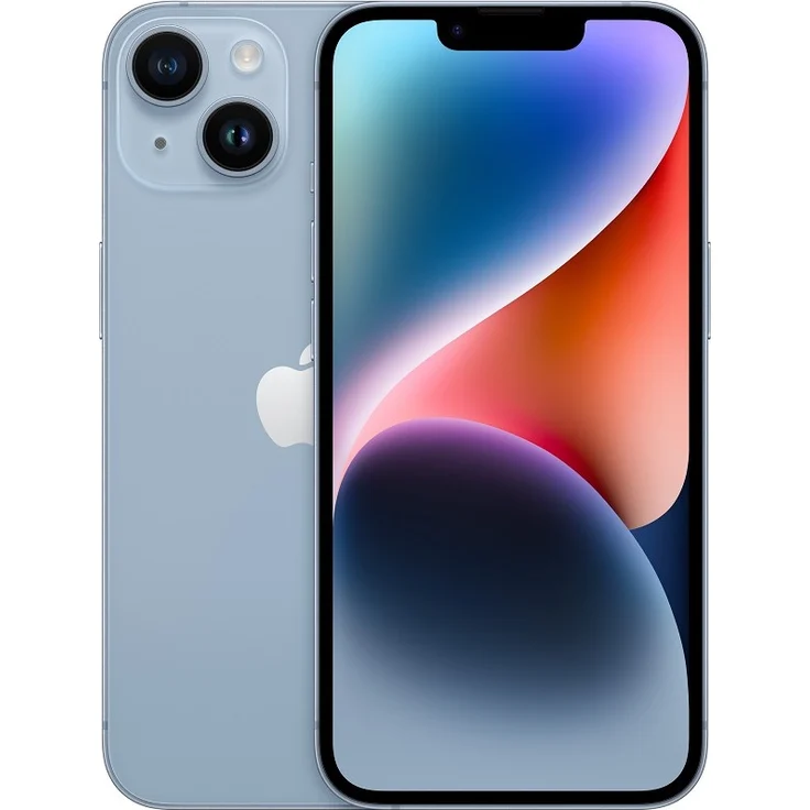 Apple iPhone 14 5G Smartphone 15,494cm (6,1 Zoll) OLED-Display, 128GB interner Speicher, 6GB RAM, iOS 16, Blue (MPVN3ZD/A) – Bild 1