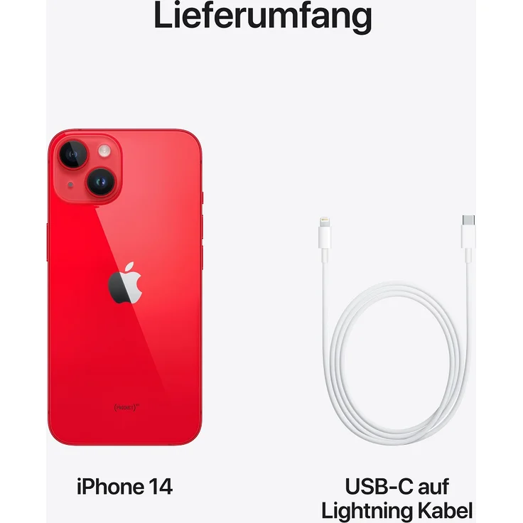 Apple iPhone 14 5G Smartphone 15,494cm (6,1 Zoll) OLED-Display, 256GB interner Speicher, 6GB RAM, iOS 16, (PRODUCT)RED (MPWH3ZD/A) – Bild 8