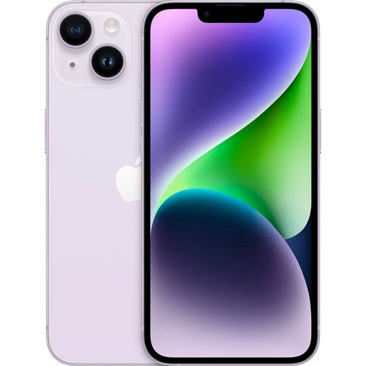 Apple iPhone 14 5G Smartphone 15,494cm (6,1 Zoll) OLED-Display, 512GB interner Speicher, 6GB RAM, iOS 16, Purple (MPX93ZD/A) – Bild 1