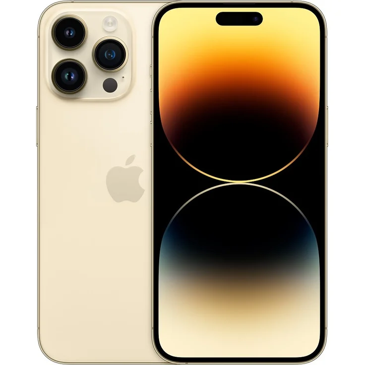 Apple iPhone 14 Pro Max 5G Smartphone 17,018cm (6,7 Zoll) OLED-Display, 256GB interner Speicher, 6GB RAM, iOS 16, Gold (MQ9W3ZD/A) – Bild 1