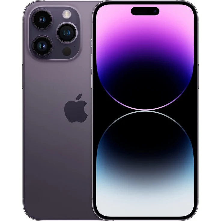 Apple iPhone 14 Pro Max 5G Smartphone 17,018cm (6,7 Zoll) OLED-Display, 256GB interner Speicher, 6GB RAM, iOS 16, Deep Purple (MQ9X3ZD/A) – Bild 1