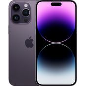 Apple iPhone 14 Pro Max 5G Smartphone 17,018cm (6,7 Zoll) OLED-Display, 128GB interner Speicher, 6GB RAM, iOS 16, Deep Purple (MQ9T3ZD/A)