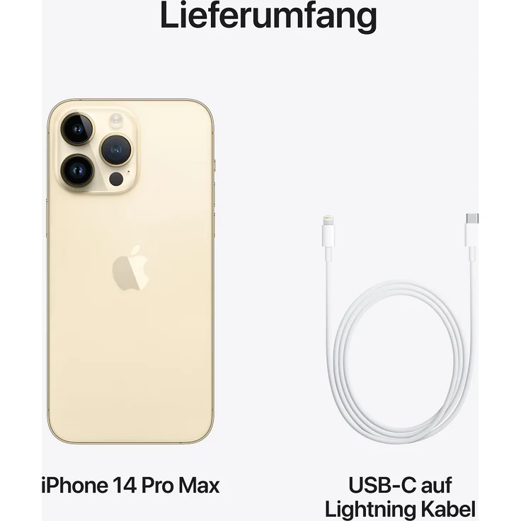 Apple iPhone 14 Pro Max 5G Smartphone 17,018cm (6,7 Zoll) OLED-Display, 256GB interner Speicher, 6GB RAM, iOS 16, Gold (MQ9W3ZD/A) – Bild 8
