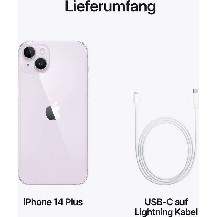 Apple iPhone 14 Plus 5G Smartphone 17,018cm (6,7 Zoll) OLED-Display, 128GB interner Speicher, 6GB RAM, iOS 16, Purple (MQ503ZD/A) – Bild 8