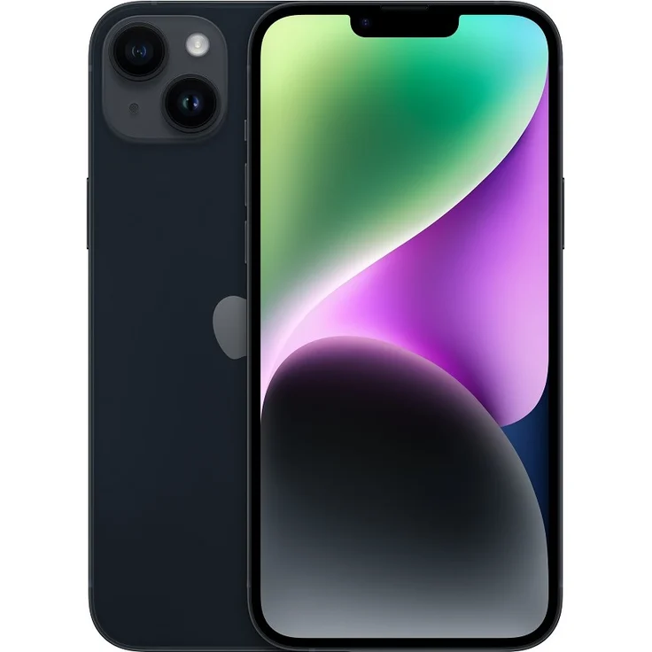 Apple iPhone 14 Plus 5G Smartphone 17,018cm (6,7 Zoll) OLED-Display, 128GB interner Speicher, 6GB RAM, iOS 16, Midnight (MQ4X3ZD/A) – Bild 1