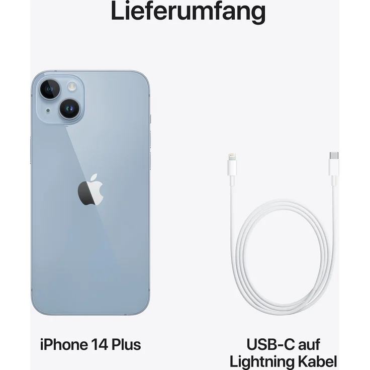Apple iPhone 14 Plus 5G Smartphone 17,018cm (6,7 Zoll) OLED-Display, 256GB interner Speicher, 6GB RAM, iOS 16, Blue (MQ583ZD/A) – Bild 8
