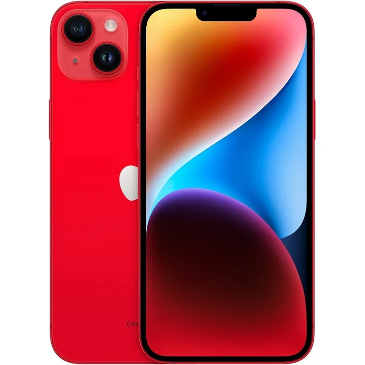 Apple iPhone 14 Plus 5G Smartphone 17,018cm (6,7 Zoll) OLED-Display, 128GB interner Speicher, 6GB RAM, iOS 16, (PRODUCT)RED (MQ513ZD/A) – Bild 1