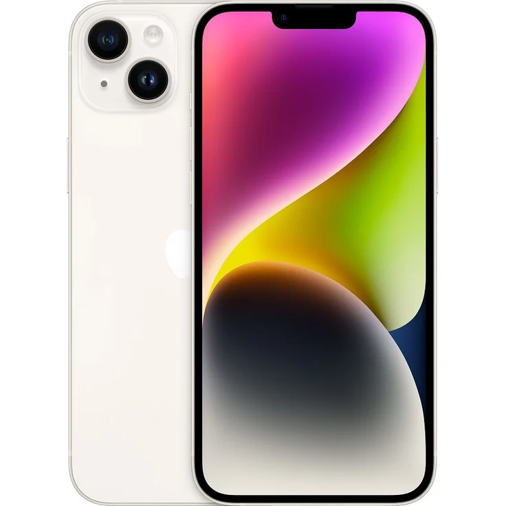 Apple iPhone 14 Plus 5G Smartphone 17,018cm (6,7 Zoll) OLED-Display, 512GB interner Speicher, 6GB RAM, iOS 16, Starlight (MQ5D3ZD/A) – Bild 1