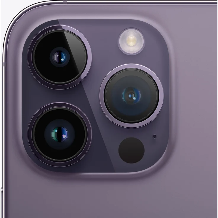 Apple iPhone 14 Pro 5G Smartphone 15,494cm (6,1 Zoll) OLED-Display, 128GB interner Speicher, 6GB RAM, iOS 16, Deep Purple (MQ0G3ZD/A) – Bild 3