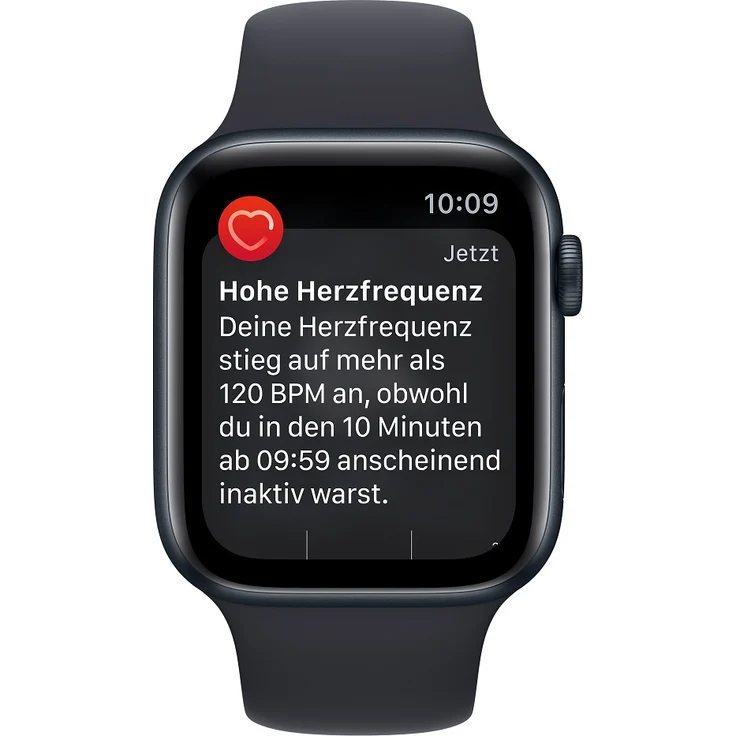 Apple Watch SE 2022 (2. Generation) GPS, 44mm, Aluminiumgehäuse Mitternacht, Sportarmband Mitternacht – Bild 6
