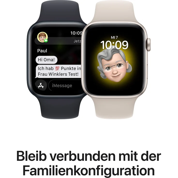 Apple Watch SE 2022 (2. Generation) Smartwatch GPS + Cellular, 44mm, Aluminiumgehäuse Mitternacht, Sportarmband Mitternacht (MNPY3FD/A) – Bild 5