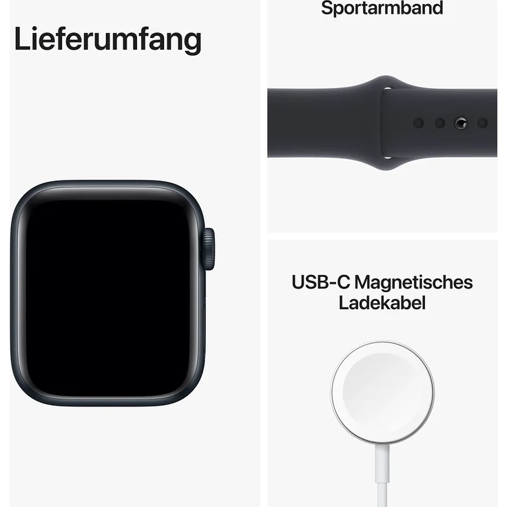 Apple Watch SE GPS + Cellular (2. Generation), 40mm, Aluminiumgehäuse Mitternacht, Sportarmband Mitternacht – Bild 9