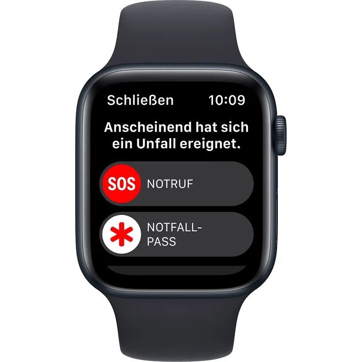 Apple Watch SE 2022 (2. Generation) Smartwatch GPS + Cellular, 44mm, Aluminiumgehäuse Mitternacht, Sportarmband Mitternacht (MNPY3FD/A) – Bild 7