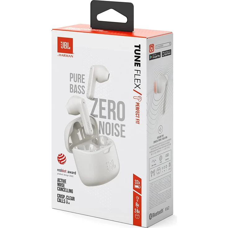 JBL Tune Flex True Wireless In-Ear-Kopfhörer mit Bluetooth, ANC, weiß – Bild 5
