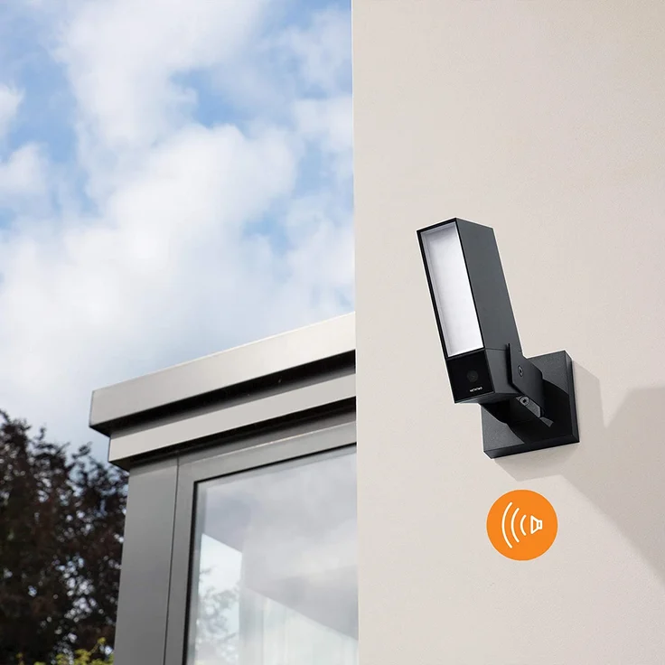 Netatmo Smarte Überwachungskamera für den Außenbereich mit 105 dB Sirene, WLAN, integrierter Beleuchtung, Bewegungserkennung, Nachtsicht, ohne Abonnement, schwarz (NOC-S-DE) – Bild 4