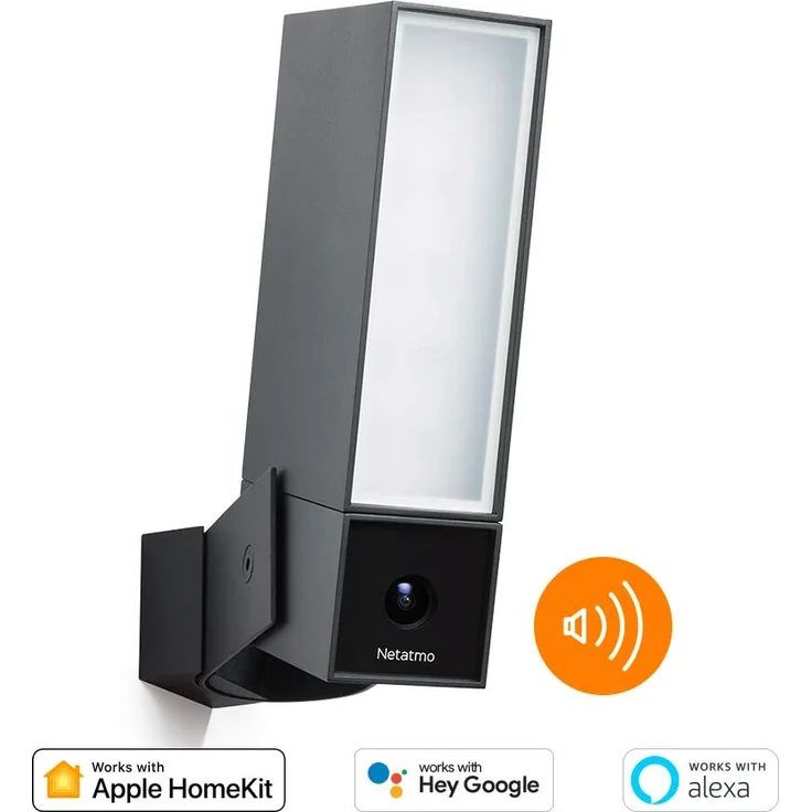 Netatmo Smarte Überwachungskamera für den Außenbereich mit 105 dB Sirene, WLAN, integrierter Beleuchtung, Bewegungserkennung, Nachtsicht, ohne Abonnement, schwarz (NOC-S-DE) – Bild 3