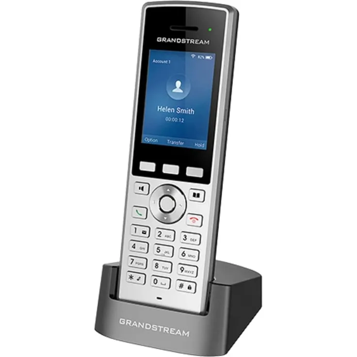 Grandstream WP-822 Wifi IP Phone - VoIP-Telefon, schnurlos, schwarz, silber