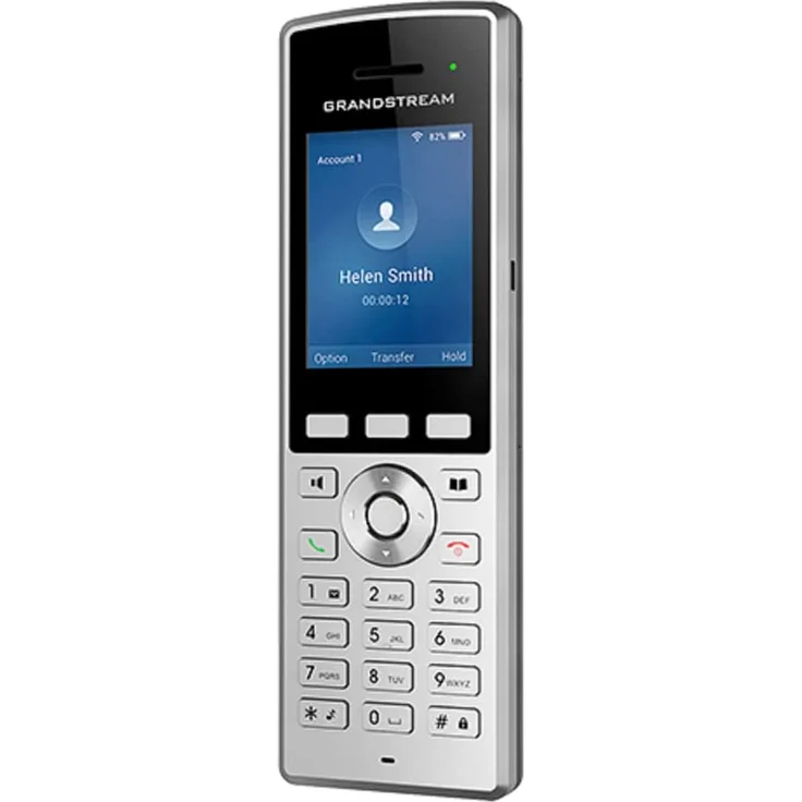 Grandstream WP-822 Wifi IP Phone - VoIP-Telefon, schnurlos, schwarz, silber – Bild 2