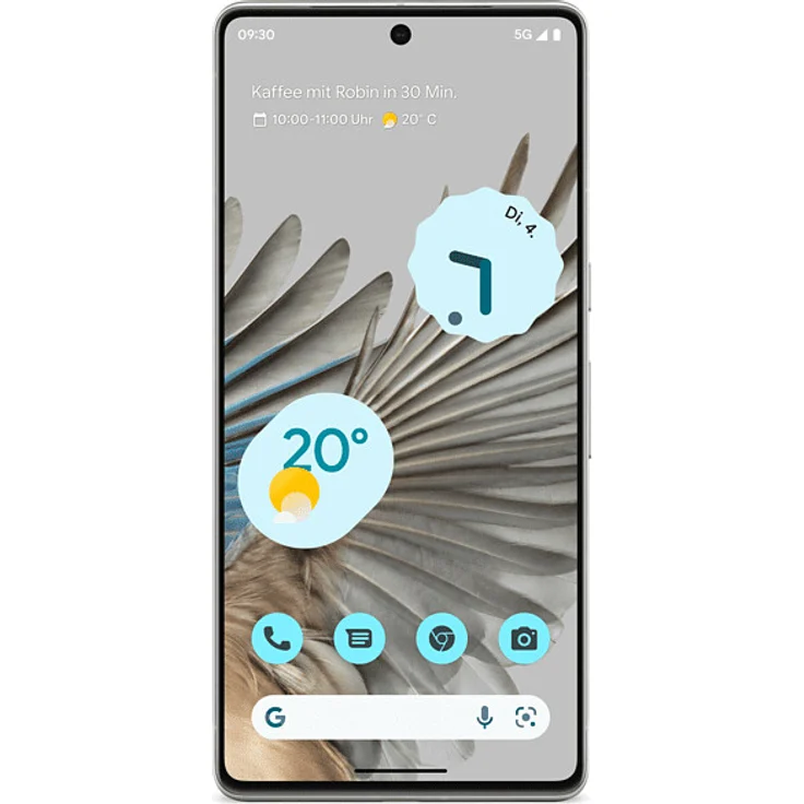 Google Pixel 7 Pro 5G Smartphone 17,043cm (6,71 Zoll) AMOLED-Display, 256GB interner Speicher, 12GB RAM, Dual-SIM, Android 13, Snow – Bild 2