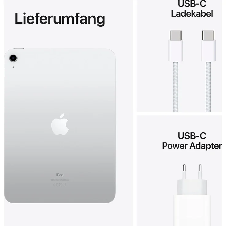 Apple iPad 10,9" (2022) 10. Gen. Quad-HD Auflöung, WiFi-Tablet, Apple A14 Bionic Chip, 64 GB Speicher, iPadOS, Silber (MPQ03FD/A) – Bild 8
