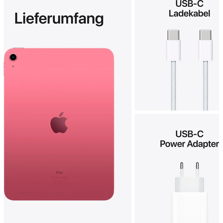 Apple iPad 10,9" (2022) 10. Gen. Quad-HD Auflöung, WiFi-Tablet, Apple A14 Bionic Chip, 64 GB Speicher, iPadOS, Pink (MPQ33FD/A) – Bild 8