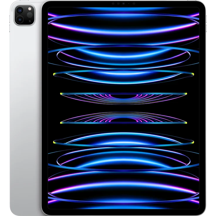 Apple iPad Pro (2022) Quad-HD Auflösung 12,9 Zoll, WiFi + Cellular-Tablet, Apple M2 Chip, 128 GB Speicher, iPadOS, Silber (MP1Y3FD/A) – Bild 1