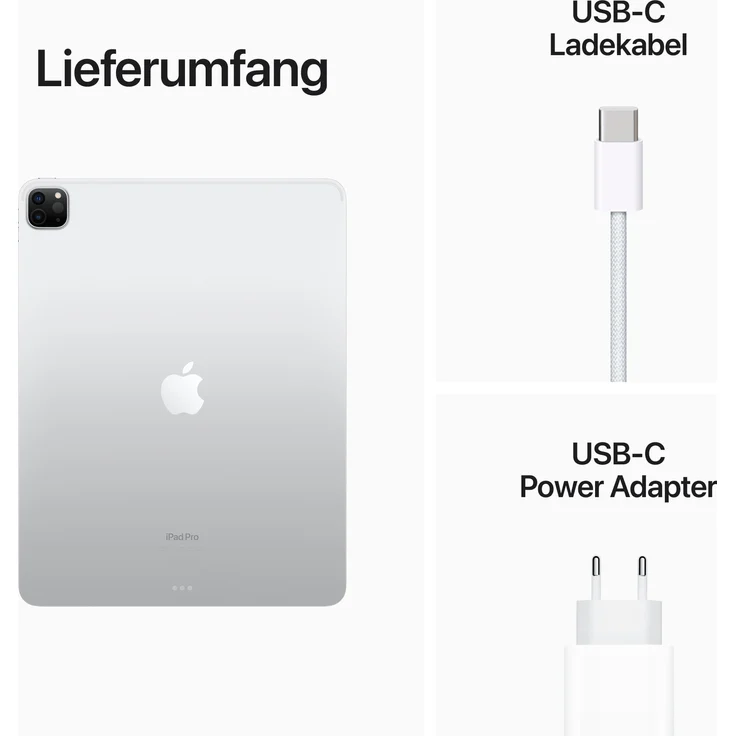 Apple iPad Pro (2022) Quad-HD Auflösung 12,9 Zoll, WiFi-Tablet, Apple M2 Chip, 256 GB Speicher, iPadOS, Silber (MNXT3FD/A) – Bild 10