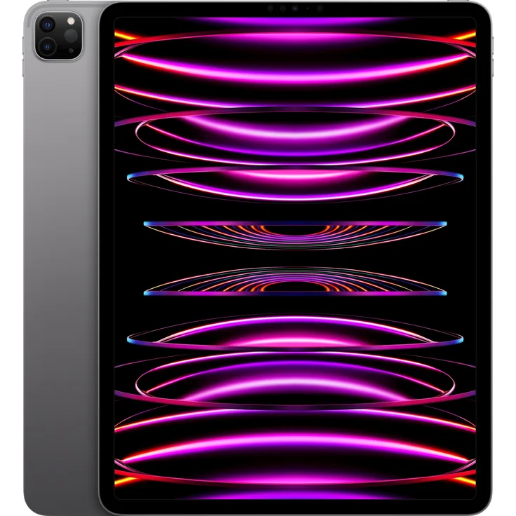 Apple iPad Pro (2022) Quad-HD Auflösung 12,9 Zoll, WiFi + Cellular-Tablet, Apple M2 Chip, 128 GB Speicher, iPadOS, Space Grey (MP1X3FD/A)