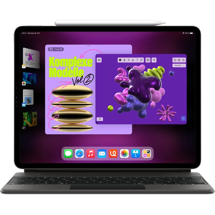 Apple iPad Pro (2022) Quad-HD Auflösung 12,9 Zoll, WiFi + Cellular-Tablet, Apple M2 Chip, 128 GB Speicher, iPadOS, Space Grey (MP1X3FD/A) – Bild 4