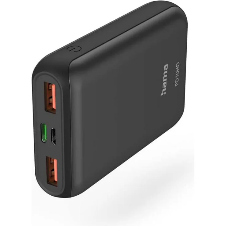 Hama 00201662 Power Pack PD10-HD, 10000 mAh, anthrazit – Bild 1
