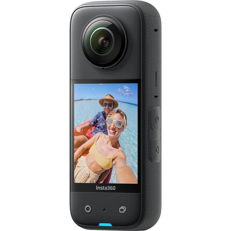 Insta360 X3 Action-Cam (72 MP, 5,7K Video, LCD-Display) mit 360° Aufnahmefunktion, schwarz – Bild 2