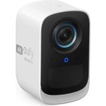 eufy Security eufyCam S300 3C, Zusätzliche Sicherheitskamera, Überwachungskamera außen, 4K kabellose Überwachungskamera mit Gesichtserkennung und KI, farbige Nachtsicht, erweiterbarer Speicher auf 16 TB, weiß (T8161321)