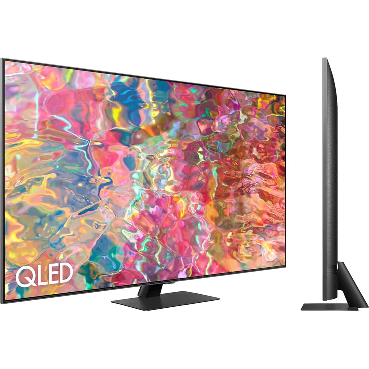 Samsung QE55Q80BAT 138 cm (55 Zoll) QLED Smart TV (Ultra HD, HDR10+, HDR10, Edge LED) HD-Triple-Tuner (Sat, Antenne, Kabel) Modelljahr 2022 Energieklasse G (EU-Modell) – Bild 2