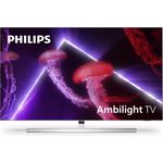 Philips 65OLED807-12 164 cm (65 Zoll) OLED Smart TV (Ultra HD, Dolby Vision, HDR10+, Mini LED) HD-Triple-Tuner (Sat, Antenne, Kabel) Modelljahr 2022 Energieklasse G (DE-Modell)