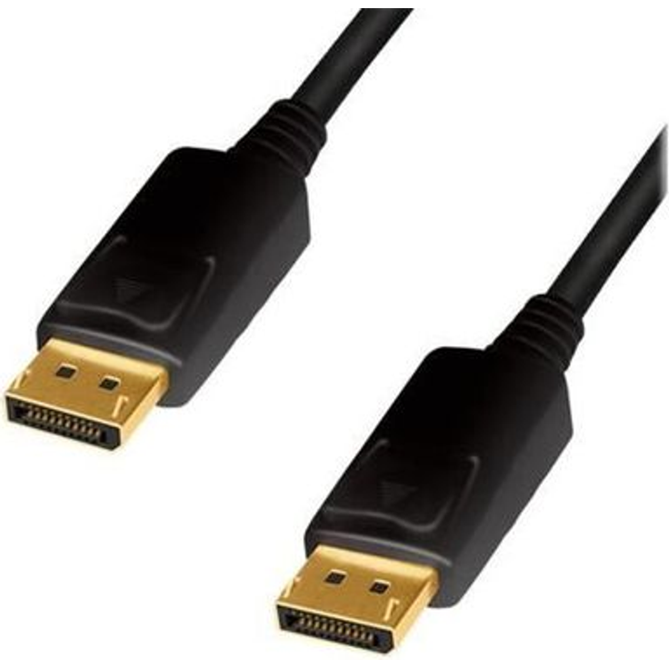 LogiLink - DisplayPort-Kabel - DisplayPort (M) eingerastet zu DisplayPort (M) eingerastet - DisplayPort 1.2 - 2 m - 1080p-Unterstützung, Dolby DTS-HD Master Audio-Unterstützung, Dolby TrueHD-Unterstützung, unterstützt 4K 60 Hz (3840 x 2160) - Schwarz