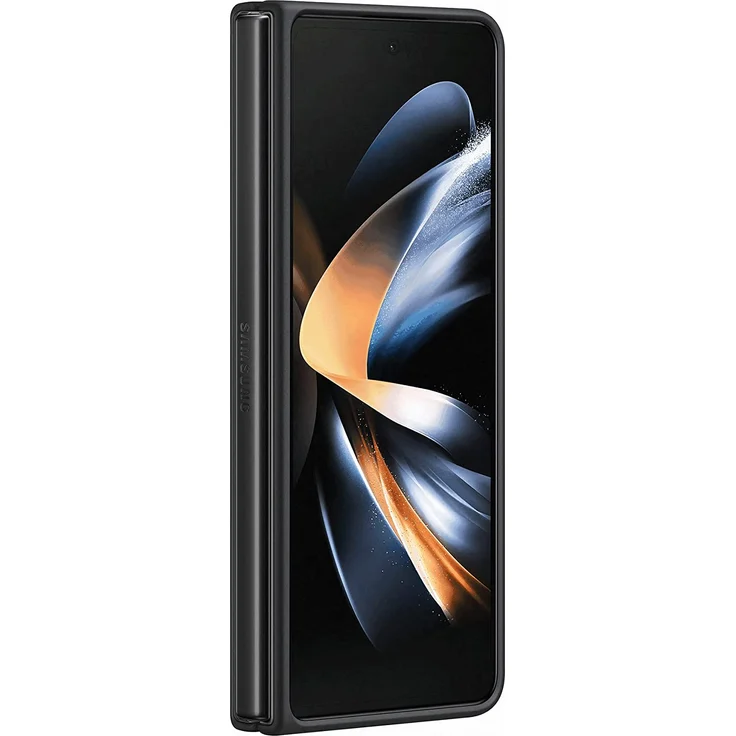 Samsung Leather Cover EF-VF936, geeignet für Samsung Galaxy Z Fold 4, Smartphone Cover Handy-Hülle, echtes Leder, Schutz Case, stoßfest, Premium, schwarz (EF-VF936LBEGWW) – Bild 3