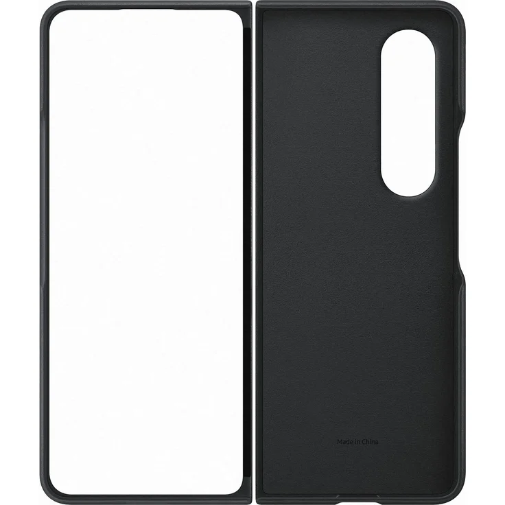Samsung Leather Cover EF-VF936, geeignet für Samsung Galaxy Z Fold 4, Smartphone Cover Handy-Hülle, echtes Leder, Schutz Case, stoßfest, Premium, schwarz (EF-VF936LBEGWW) – Bild 6