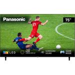 Panasonic TX-75LXW834 189 cm (75 Zoll) LED Smart TV (Ultra HD, HDR, HDR10, HDR10+, HD10+ Adaptive, HLG, Edge LED) HD-Triple-Tuner (Sat, Antenne, Kabel) Modelljahr 2022 Energieklasse G (DE-Modell)