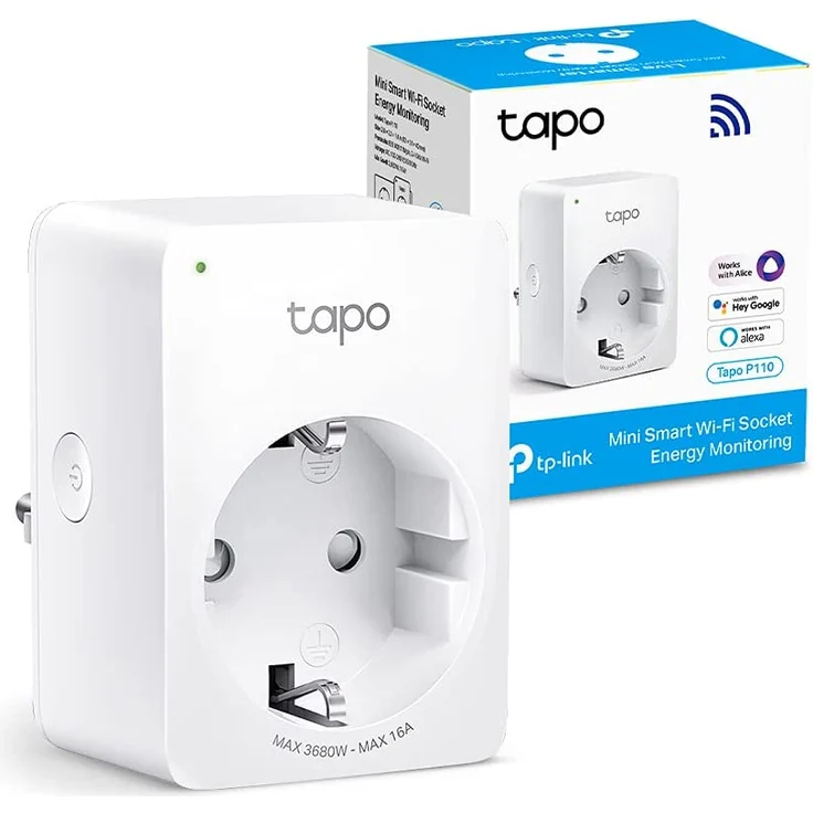TP-Link Tapo Smart WLAN Steckdose Tapo P110 mit Energieverbrauchskontrolle, Smart Home Alexa Steck – Bild 2