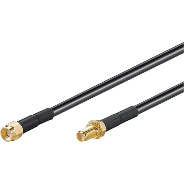 Wentronic RP-SMA FM 500 5.0m - RP-SMA - RP-SMA - Männlich/weiblich - Schwarz (51678) – Bild 2