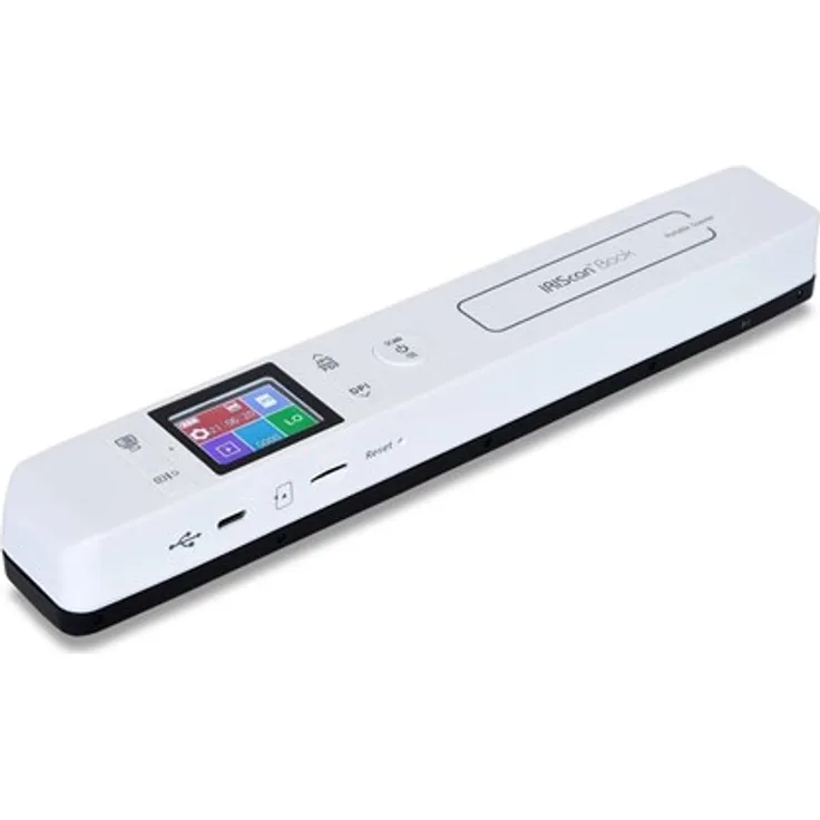 I.R.I.S. IRIScan Book 7 Dyslexic, Handheld-Dokumentenscanner mit 1050 x 1050 DPI, A4, Weiß