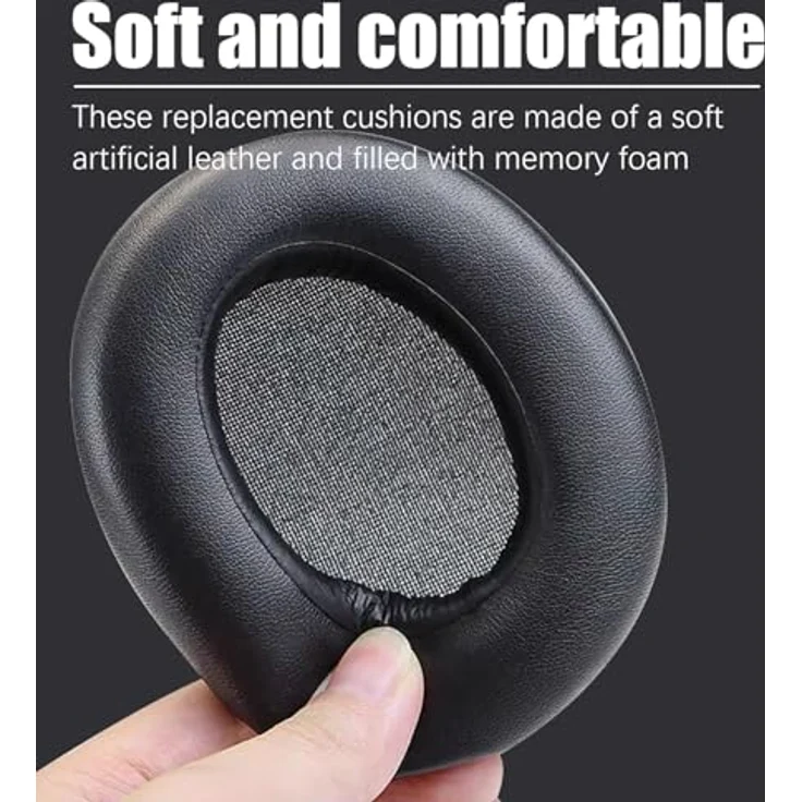 INF Ohrpolster für Sony WH-XB910N, Ersatz Ear Pads aus Kunstleder mit Schaumstofffüllung, 1 Paar, Einfache Montage – Bild 4