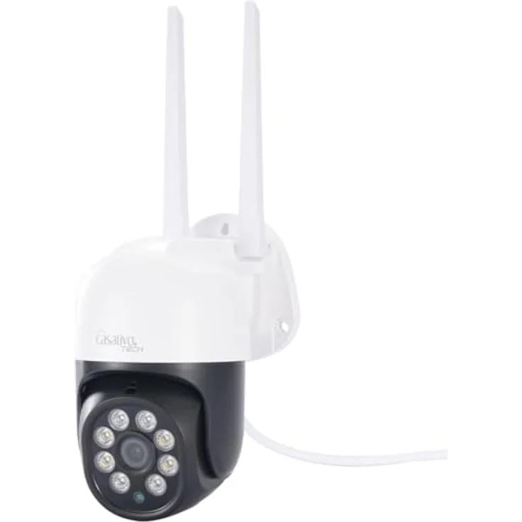 Casativo WLAN Outdoor Überwachungskamera 2K, IP66 wetterfest, Pan-Tilt, intelligente Personenerkennung, Nachtsicht in Farbe, 95 dB Sirene – Bild 1