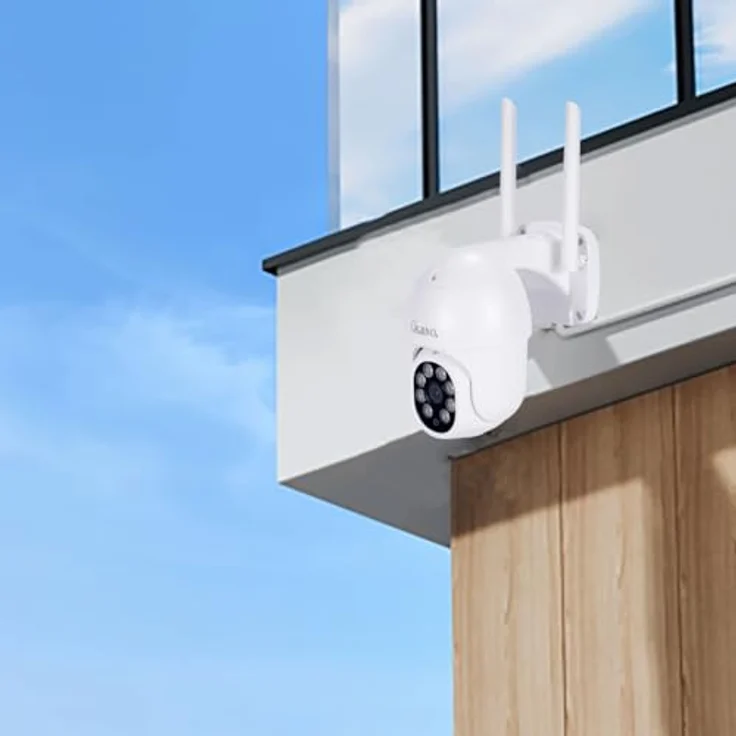Casativo CH9677, 2K Funk-Überwachungssystem Set mit 4 Schwenk-Kameras, Personenerkennung, 25m Nachtsicht, IP66 wetterfest, App-Zugriff & Rekorder – Bild 8