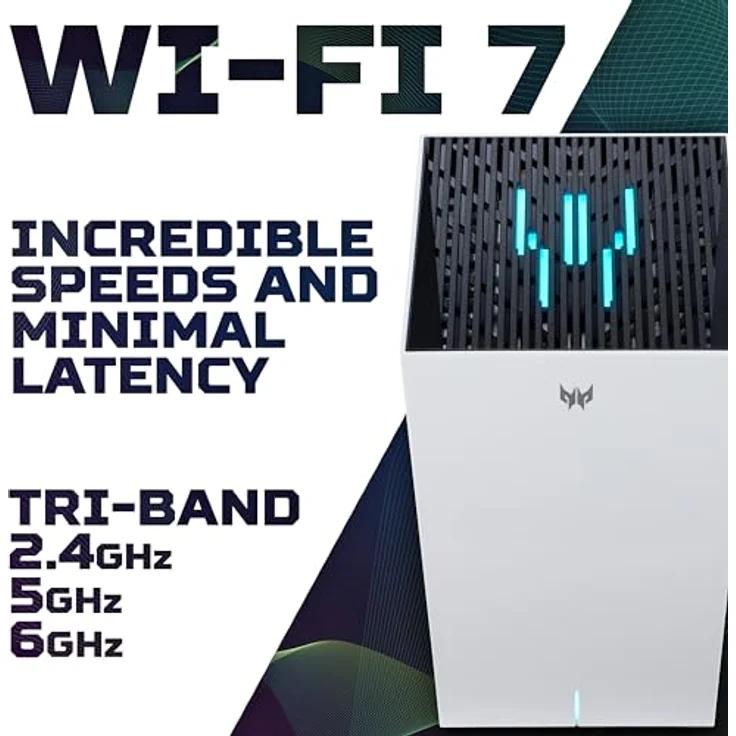 Acer Predator Connect T7 WiFi 7 Mesh Router, Tabletop-Router Weiß, Tri-Band Wi-Fi 7 10755 Mbit/s – Bild 2