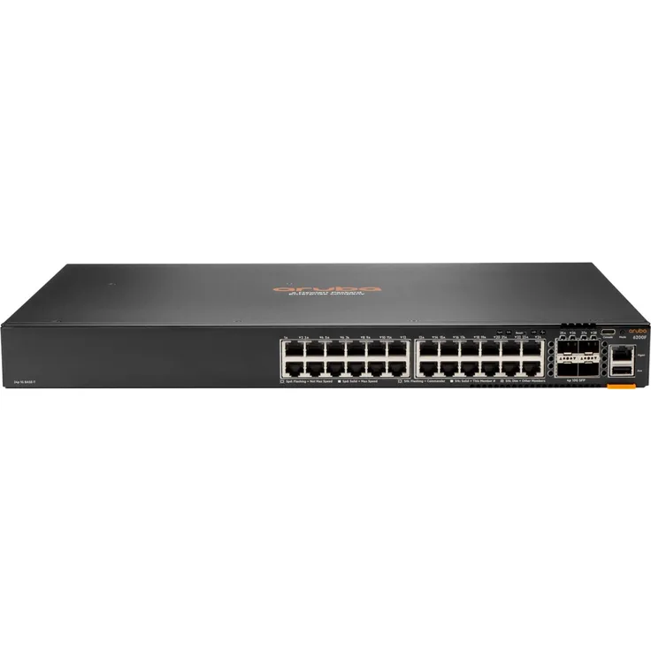Aruba HPE Aruba Networking CX 6200F 24G 4SFP+ Switch (24 Ports), Netzwerk Switch mit Automatisierung und Analysen