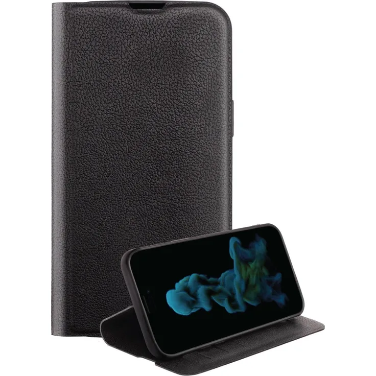 Vivanco Premium Wallet Geldbörsenhülle für Apple iPhone 14 Pro Max, Schwarz, Book Cover mit hochwertiger Verarbeitung