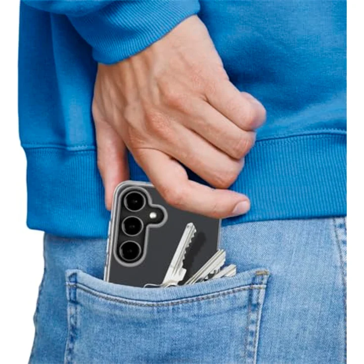 HAMA Always Clear Backcover für Samsung Galaxy A56 5G, Transparente, Flexible Handyhülle mit kratzfestem Schutz und rutschhemmendem Material – Bild 3