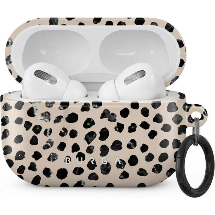Burga AirPods Pro Hülle Almond Latte, Schutzhülle mit 360-Grad-Schutz, schockabsorbierend, Beige